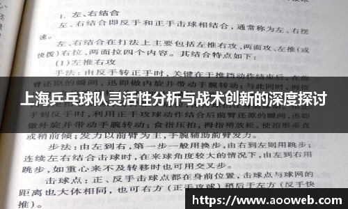 上海乒乓球队灵活性分析与战术创新的深度探讨